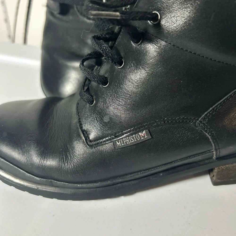 Mephisto 100% Caoutchouc Black Ankle Boots, High Quality and Handcrafted Size 7 - Picture 2 of 12